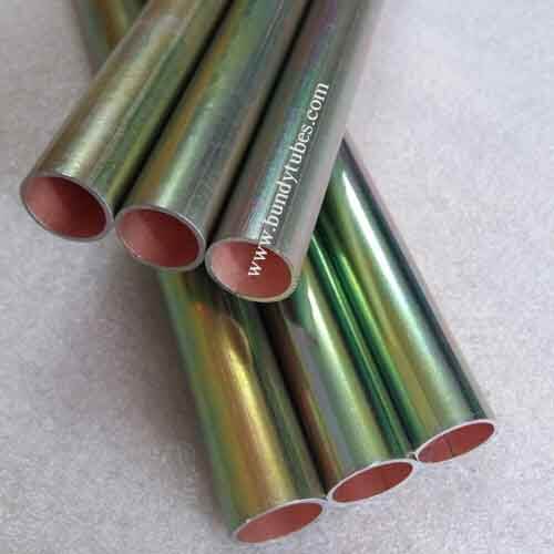 Yello zinc plated bundy tube