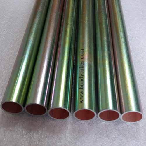 Yello zinc plated bundy tube