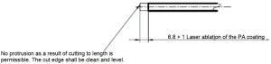 Figure 1 Prescribed cut edge both tube ends for PV 48 and PV 49