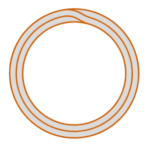 Cross section of the Bundy welded Bundy tube